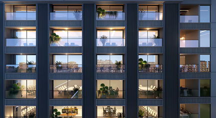 Corporate business district presence