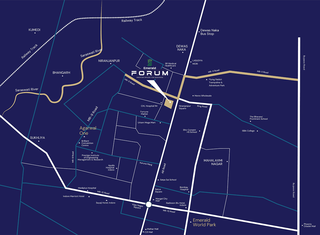 Emerald Forum location map